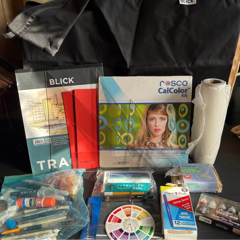 +38pc Art Bundle Paper, Pencils, Charcoal, + More!